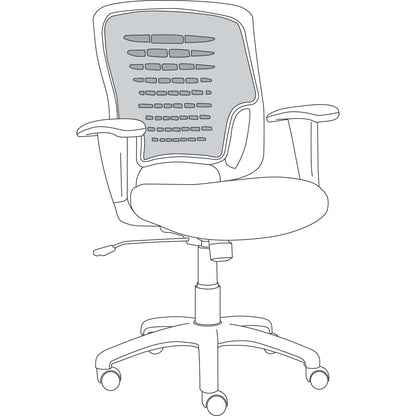 OIF Swivel/Tilt Mesh Task Chair, Supports Up to 250 lb, 17.71" to 21.65" Seat Height, Black