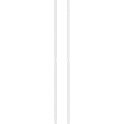 Alera Stackable Posts For Wire Shelving, 36 "High, Black, 4/Pack