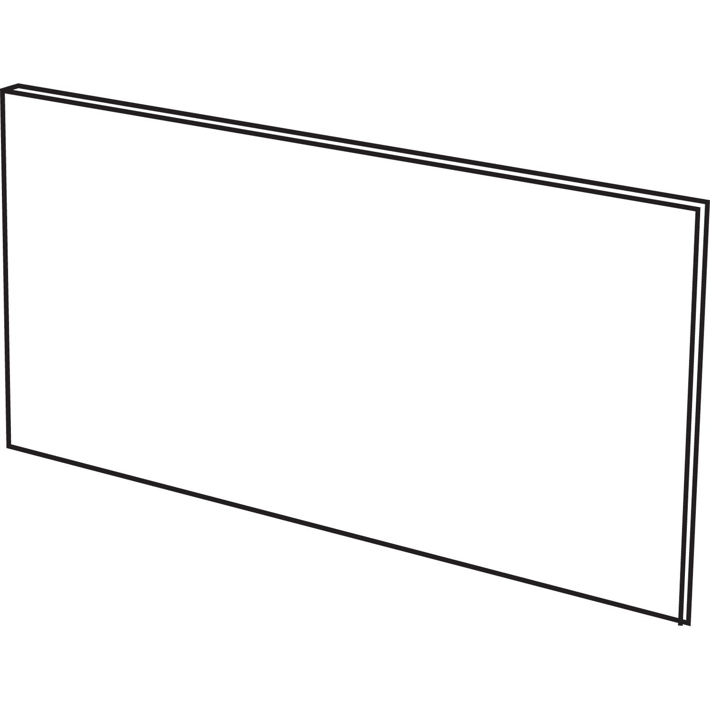 Alera Tackboard For Alera Valencia Series Storage Hutch, 43.13w x 0.5d x 14h, Charcoal