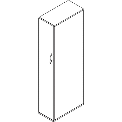 Alera Valencia Series Wardrobe, 11 7/8w x 23 7/8d x 65h, Medium Cherry