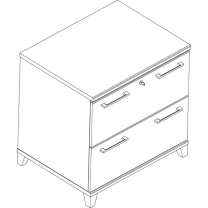 Bush Enterprise Collection Lateral File, 2 Legal/Letter/A4/A5-Size File Drawers, Harvest Cherry, 30" x 23.13" x 29.75"