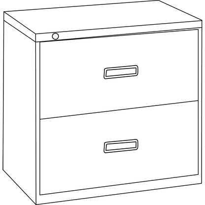 HON 400 Series Lateral File, 2 Legal/Letter-Size File Drawers, Putty, 36" x 18" x 28"