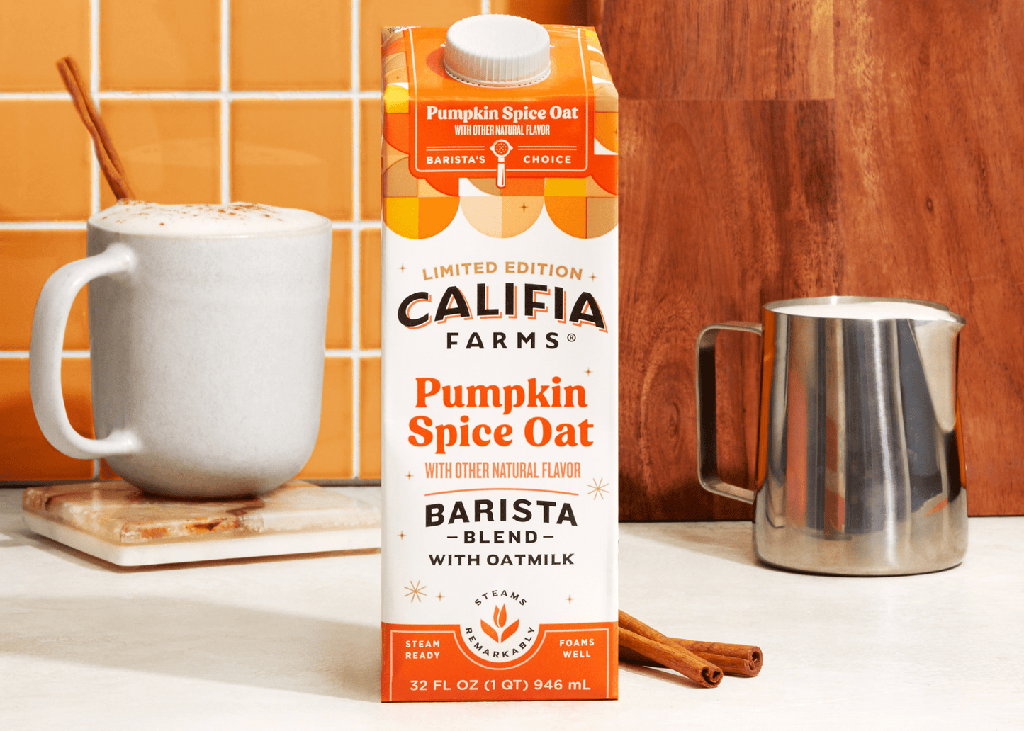 Califia Pumpkin Barista Oat Milk - 12 Cartons
