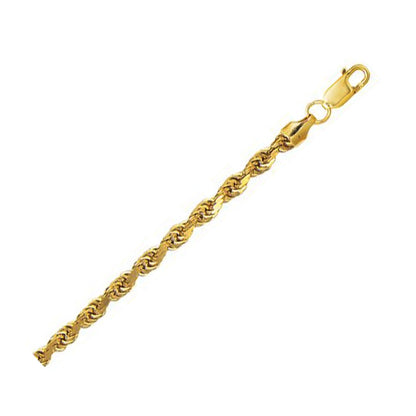 10k Yellow Gold Lite Rope Bracelet (5.00 mm)