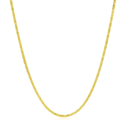 14k Yellow Gold Lumina Pendant Chain 1.0mm