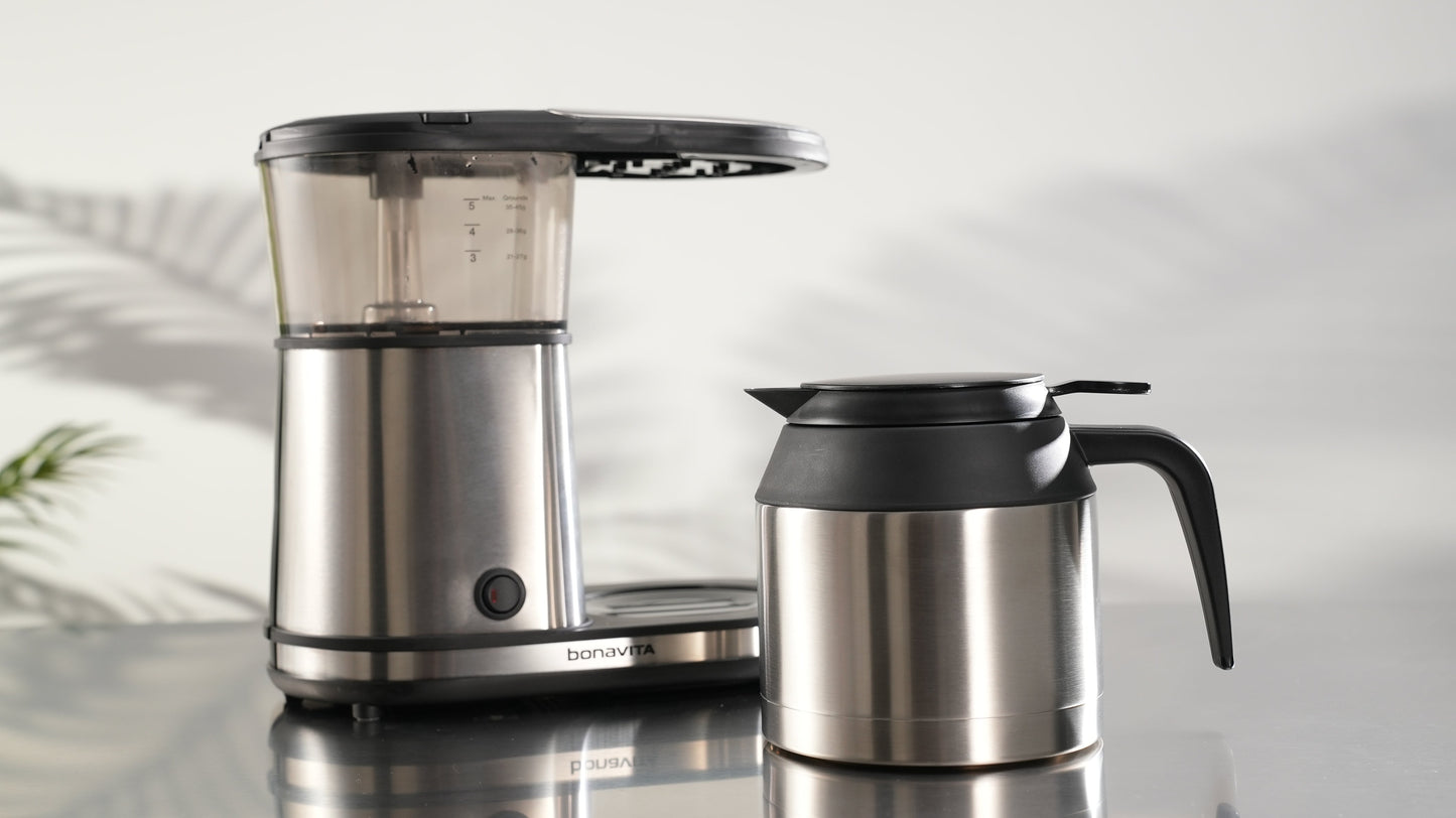 Bonavita 5-Cup Coffee Maker, Thermal Coffee Brewer – Compact Size, Elegant, and Precise, BPA-Free