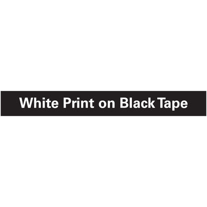 DYMO Self-Adhesive Glossy Labeling Tape for Embossers, 0.37" x 9.8 ft Roll, Black