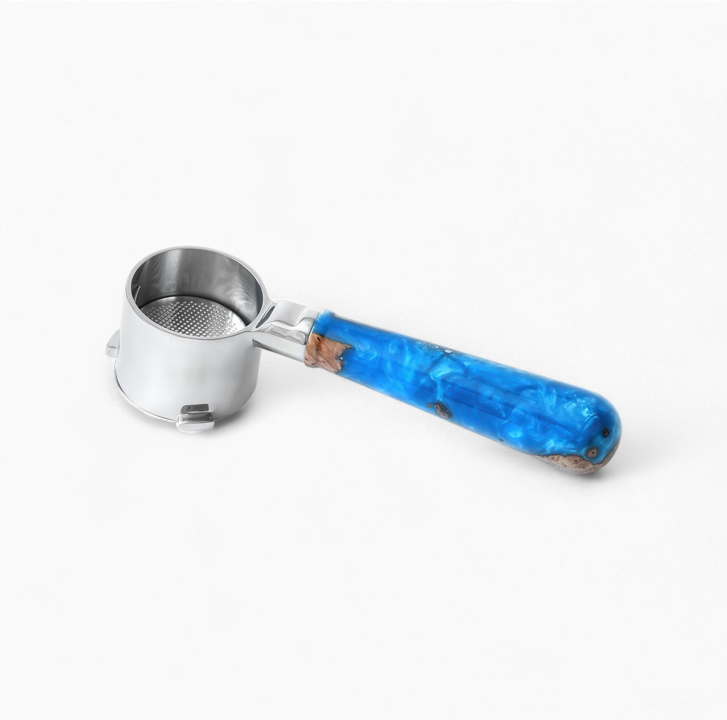 Walnut & Resin Handle Bottomless Portafilter