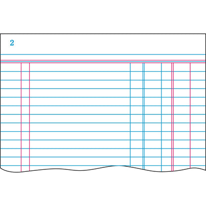 Boorum & Pease Account Journal, Journal-Style Rule, Blue Cover, 11.75 x 7.25 Sheets, 300 Sheets/Book