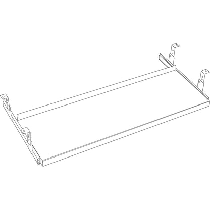 HON Oversized Keyboard Platform/Mouse Tray, 30w x 10d, Black