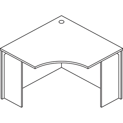 HON Foundation Return Shell, Right, 48.25w x 24d x 29h, Shaker Cherry