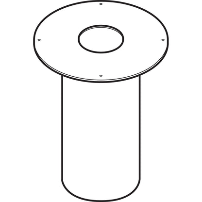 HON Laminate Cylinder Table Base, 18" Diameter x 28h, Harvest