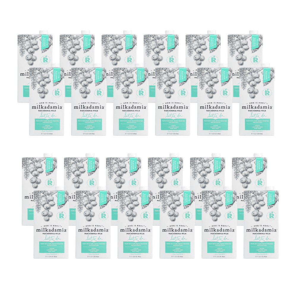 Milkadamia Latte Da Macadamia Milk - 2 cases of 12, 32oz cartons (24 total)