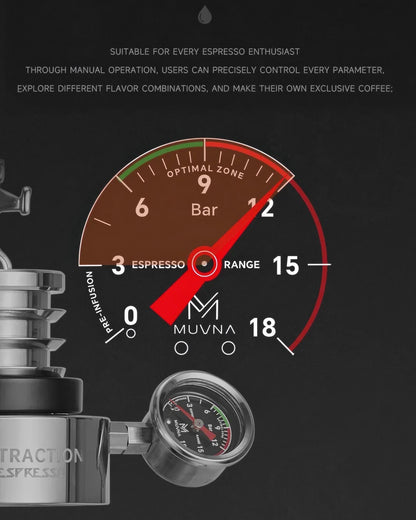 Mach M8 Hand Crank Espresso Machine - MUVNA