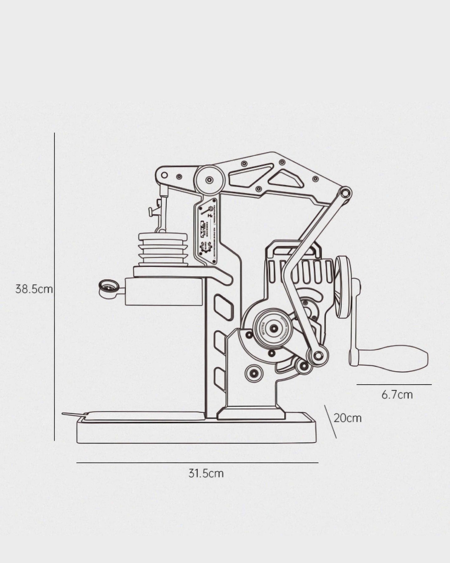 Mach M8 Hand Crank Espresso Machine - MUVNA