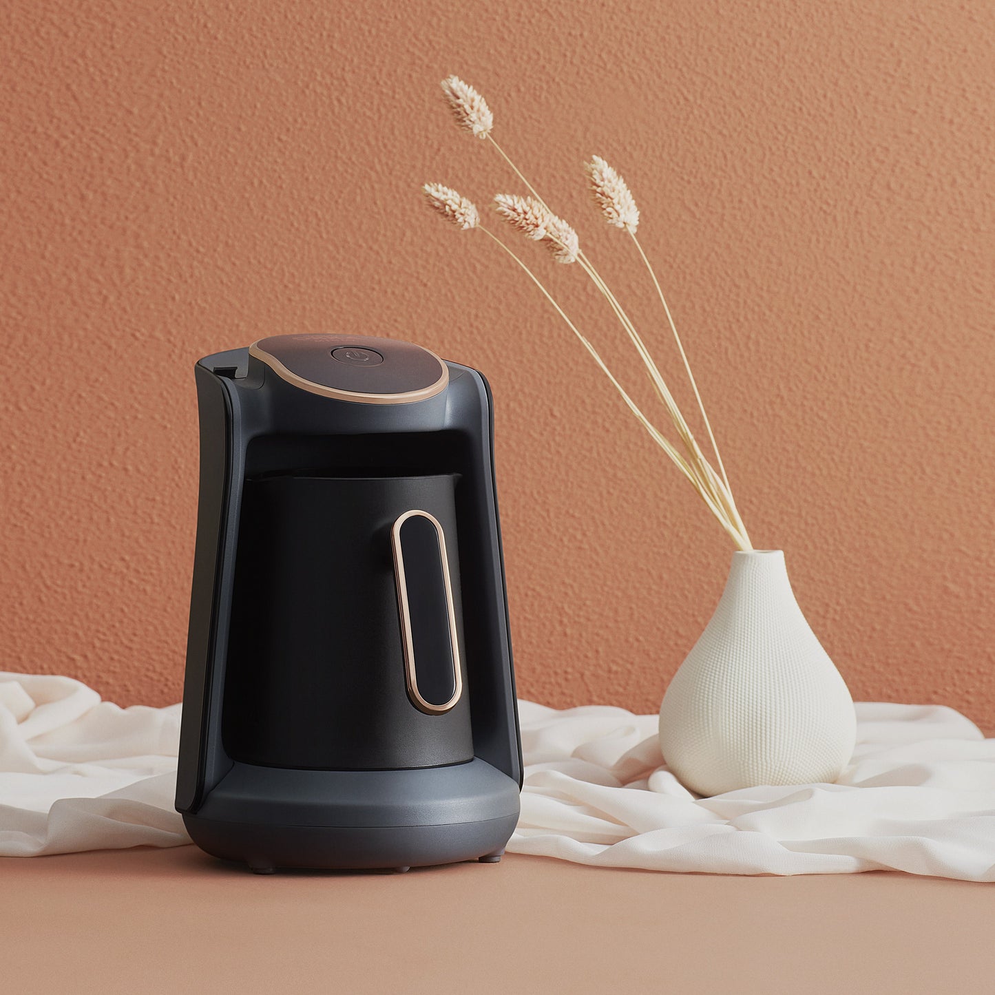 Arzum Okka Minio Automatic Turkish Coffee Maker, Black/Gold