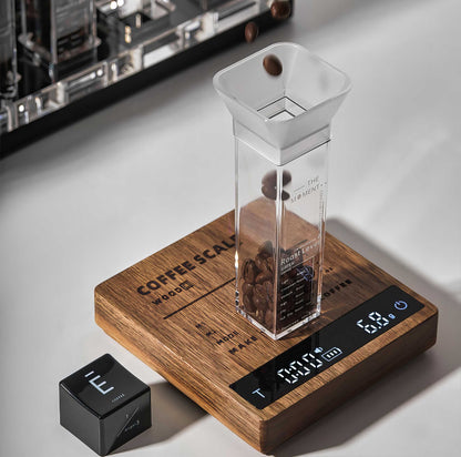 High Precision Wooden Coffee Scale with Touch Sensor