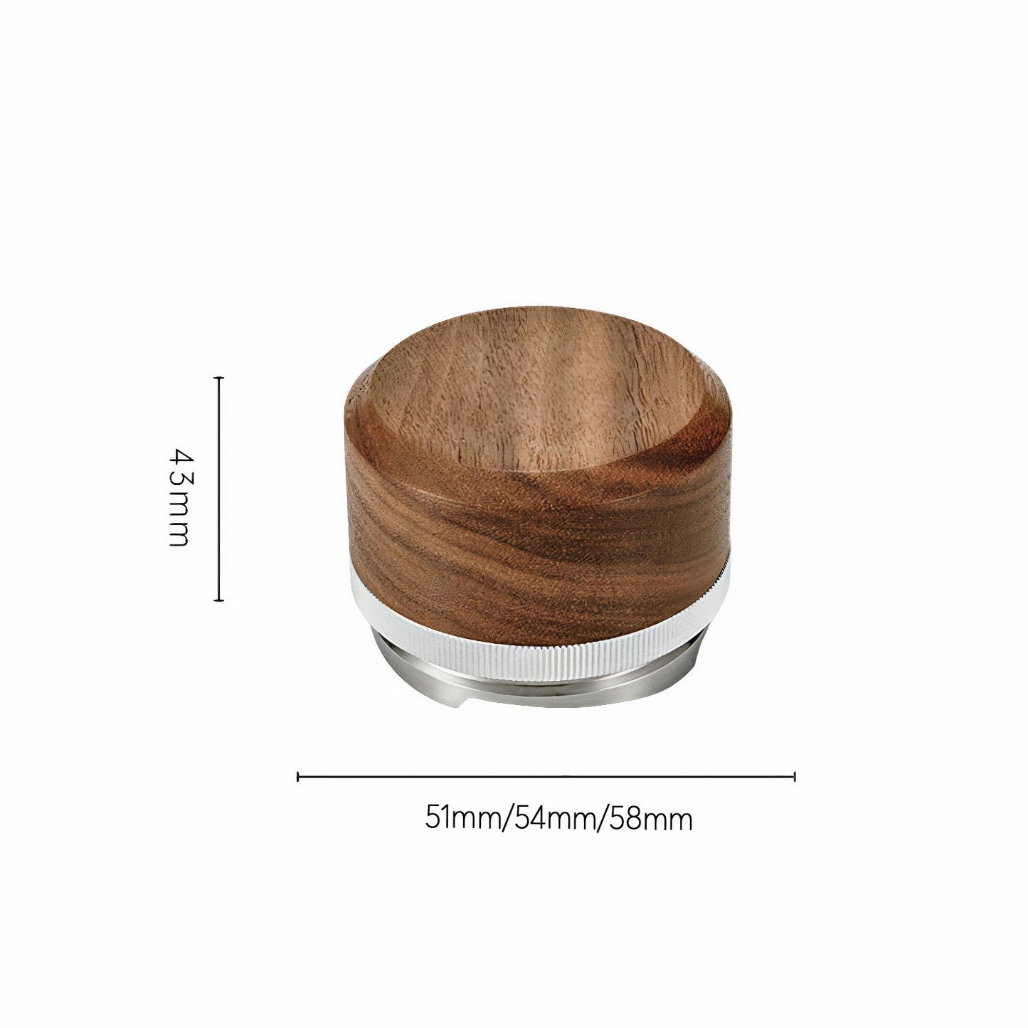 Tamper & Distributor with Wooden Handle
