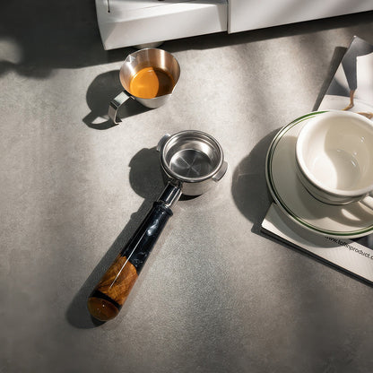 Walnut & Resin Handle Bottomless Portafilter