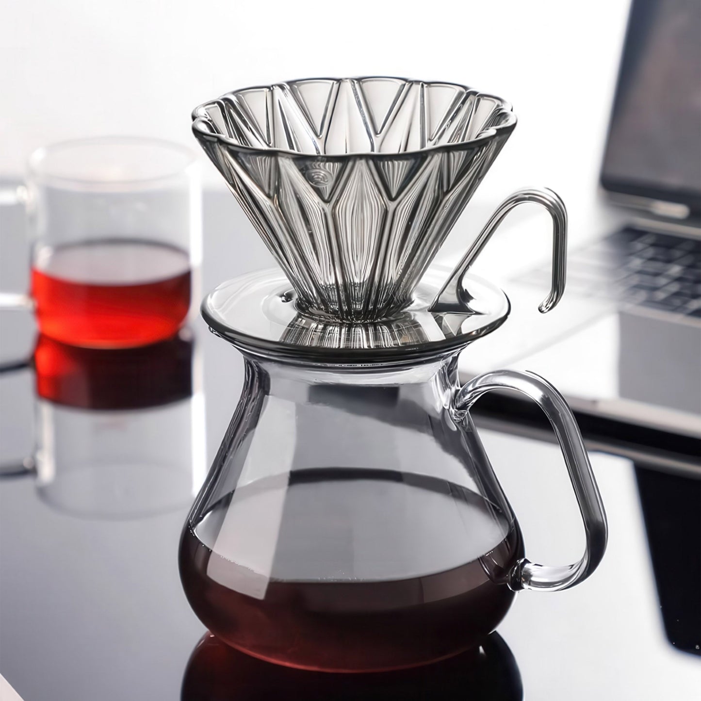 Diamond Pattern Prisma Pour Over Coffee Dripper
