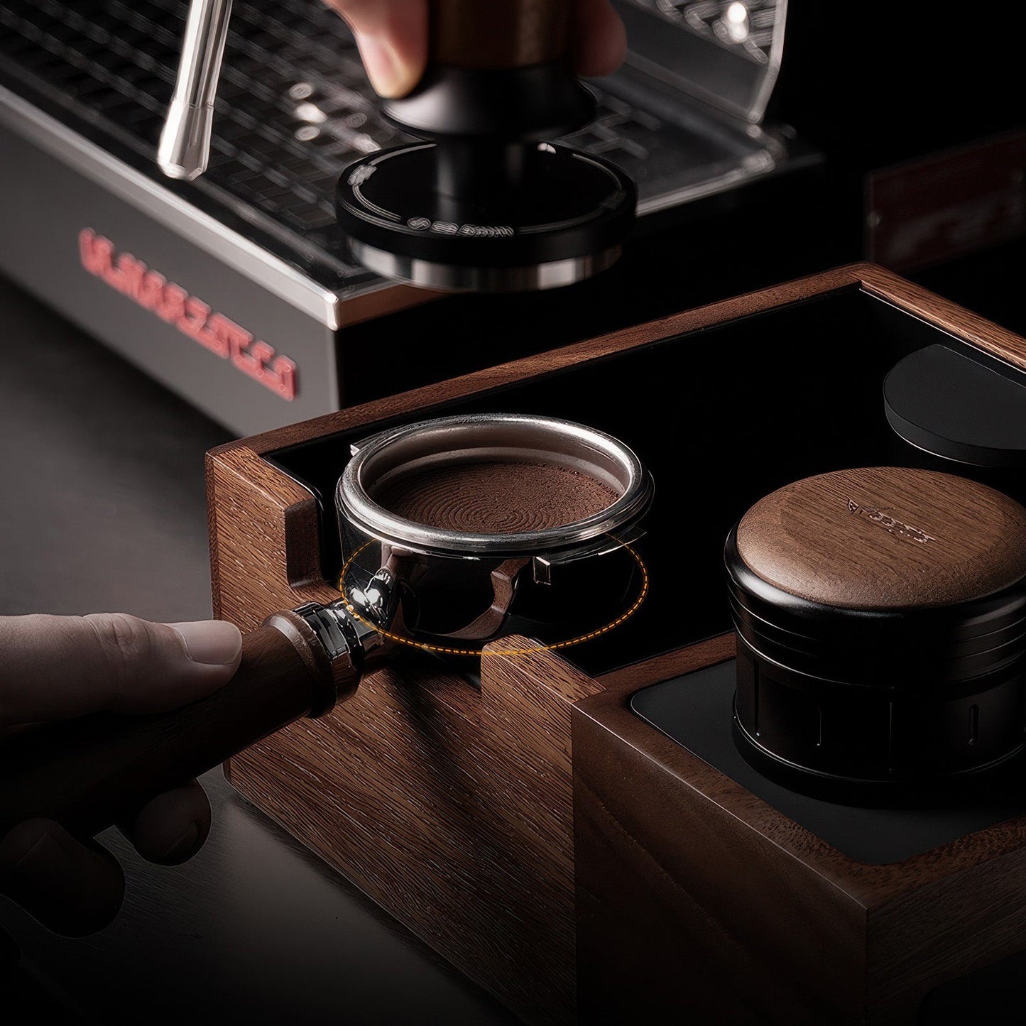 Multi-Function Coffee Tamping Station