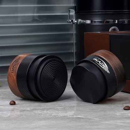 Black Edition Wooden Tamper And Distributor