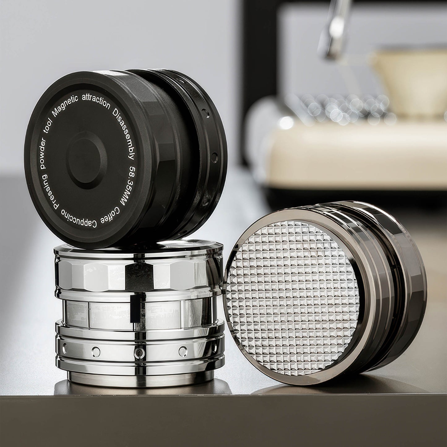 UFO Gravity Tamper with 2 Bottom Types
