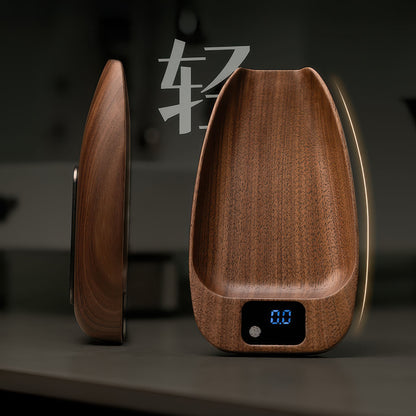 Walnut Wood Coffee Scale for Espresso