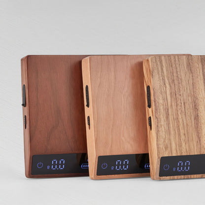 Precision Brew Walnut Digital Coffee Scale