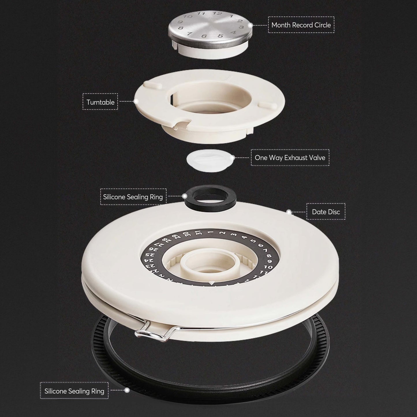 Airtight Coffee Bean Storage Canister