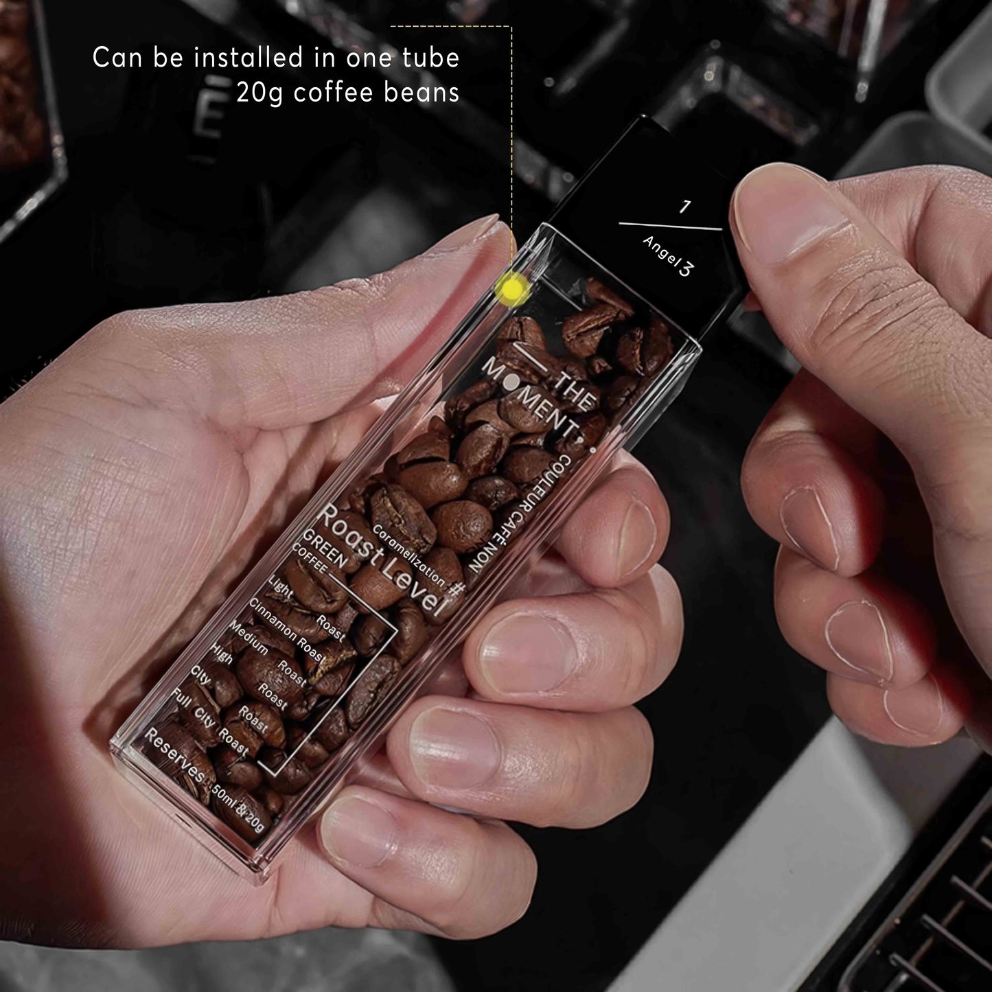 Premium Tubes Coffee Bean Cellars With Stand