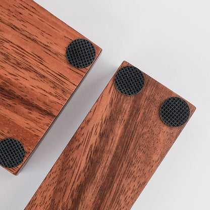 Coffee Bean Storage Tubes With Walnut Wood Base