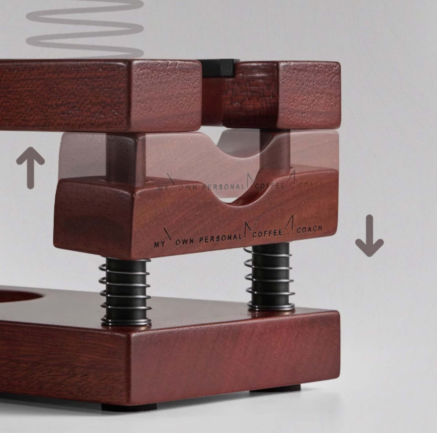 Espresso Tamping Holder with Spring Feedback