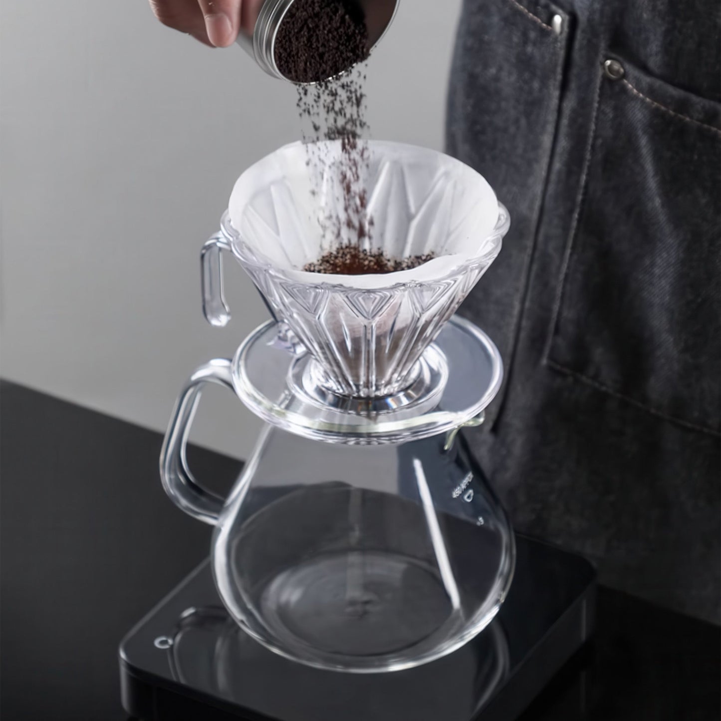 Diamond Pattern Prisma Pour Over Coffee Dripper