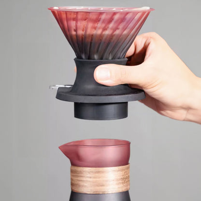 Smart V60 Brewed Coffee Set Includes Glass Drip Filter Cup