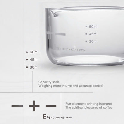 Espresso Shot Glass with Measuring Scale