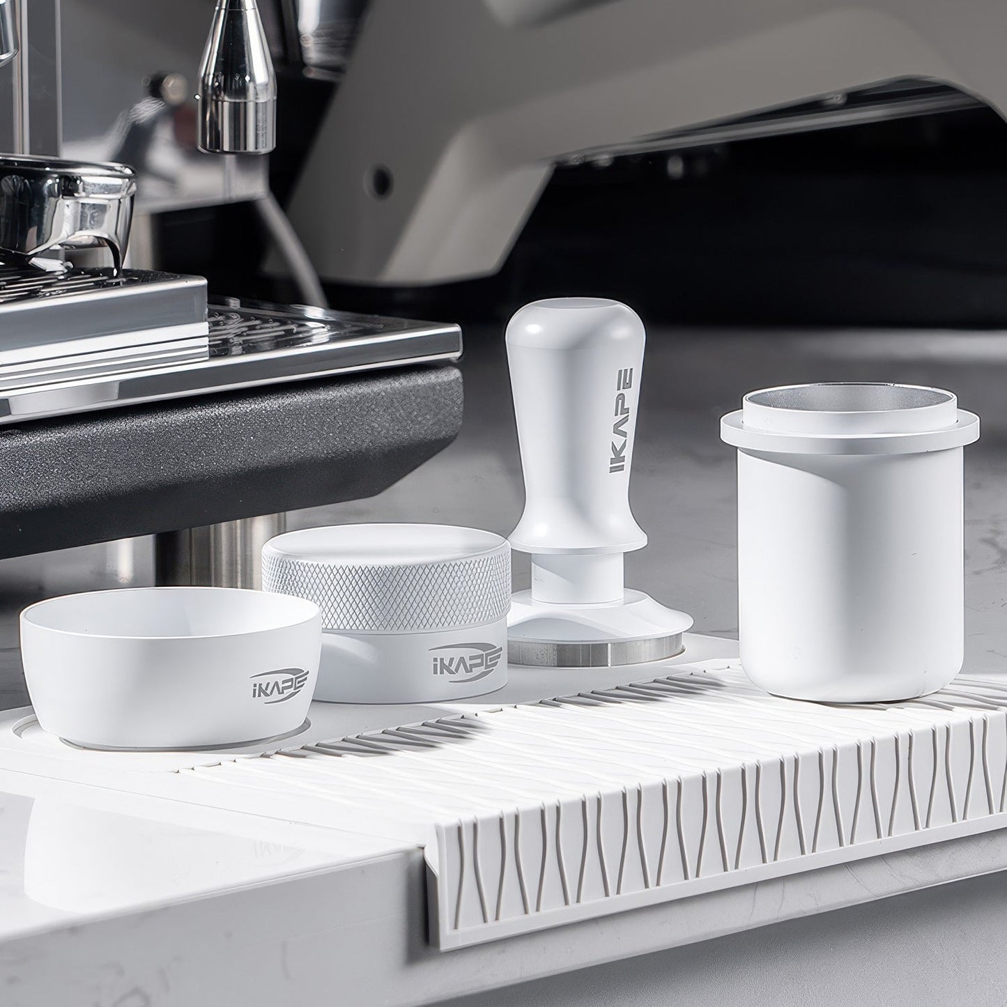 Espresso White Tamper & Distributor