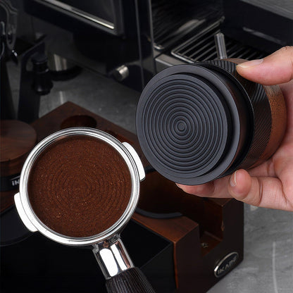 Black Edition Wooden Tamper And Distributor