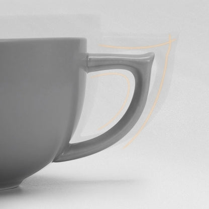 Embossed Ceramic Latte Cup 280ml