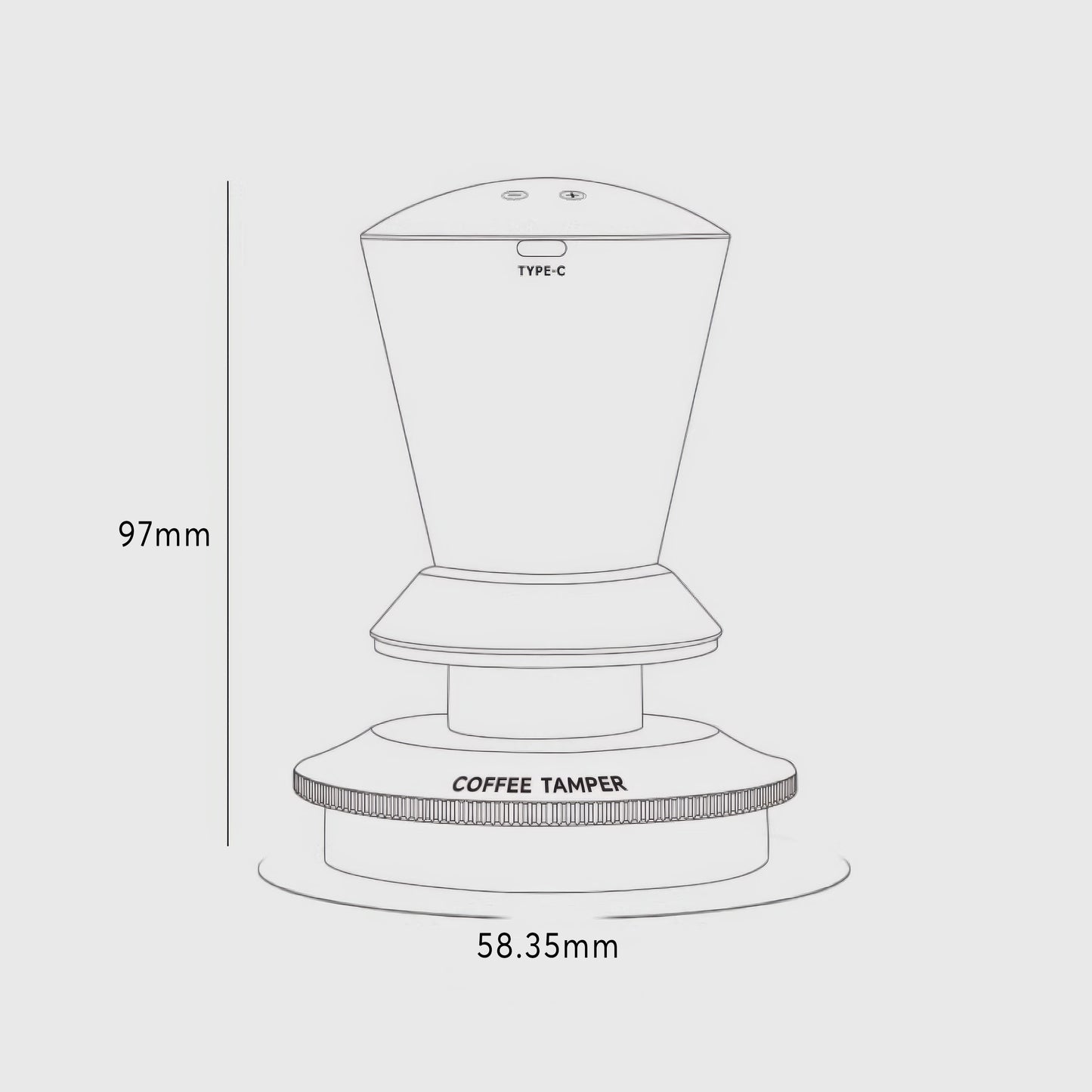 Adjustable Digital Tamper with Display