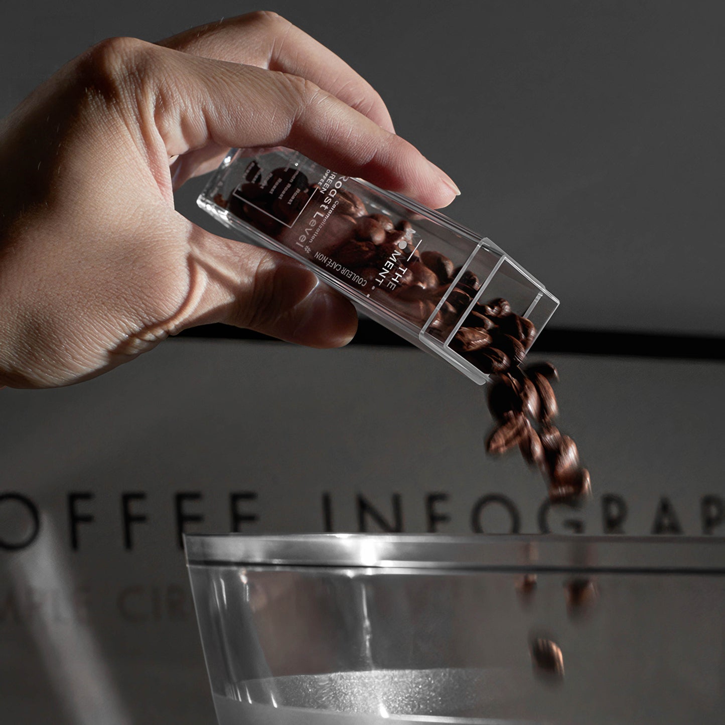 Premium Tubes Coffee Bean Cellars With Stand