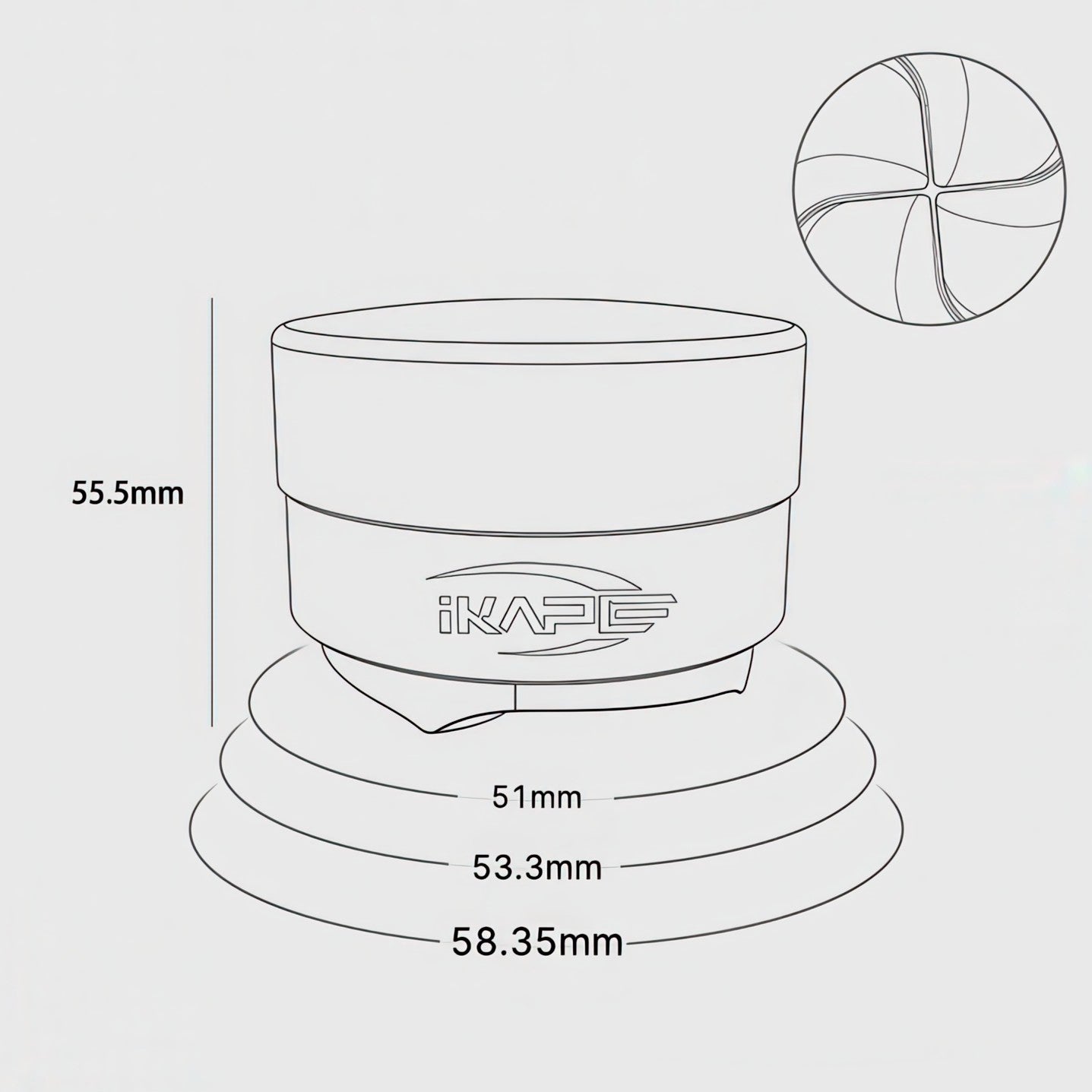 Black Edition Wooden Tamper And Distributor