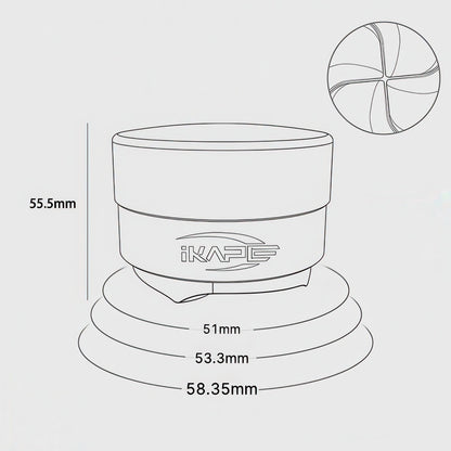 Black Edition Wooden Tamper And Distributor