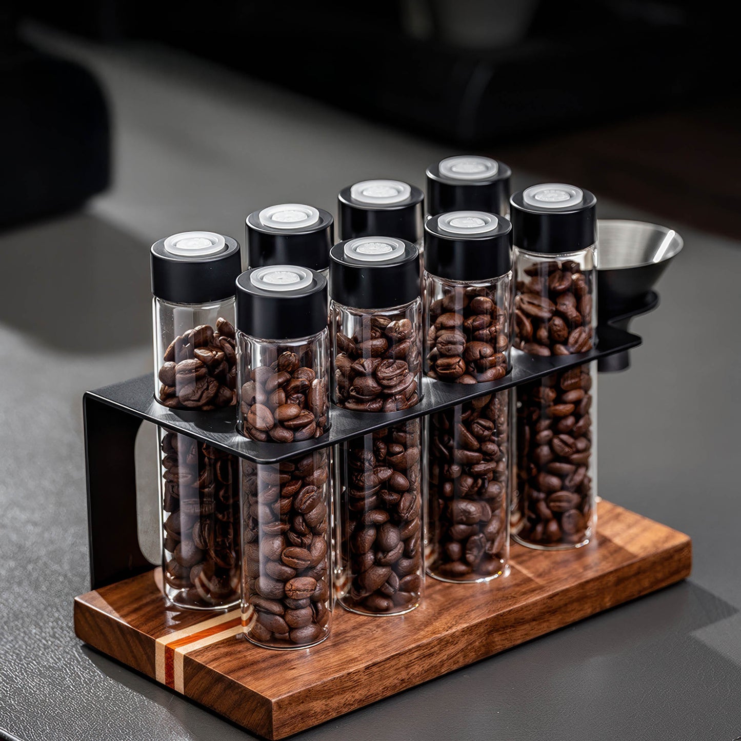 Lab-Style Coffee Storage Bean Rack