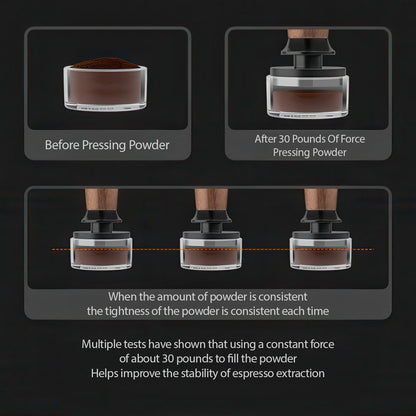 Walnut Coffee Tamper Balanced Design