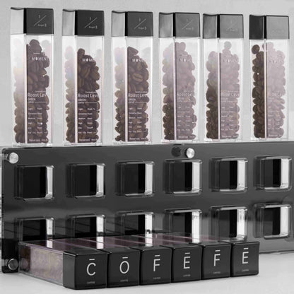 Premium Tubes Coffee Bean Cellars With Stand