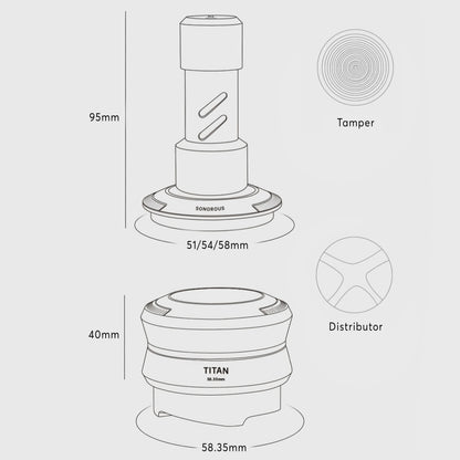 Four Spring Titan Tamper & Distributor