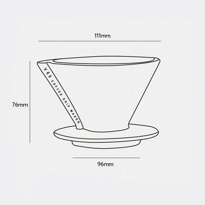 V60 Ceramic Pour Over Coffee Dripper with Sharing Pot