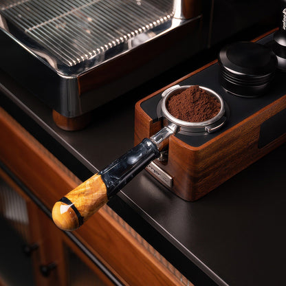 Walnut & Resin Handle Bottomless Portafilter