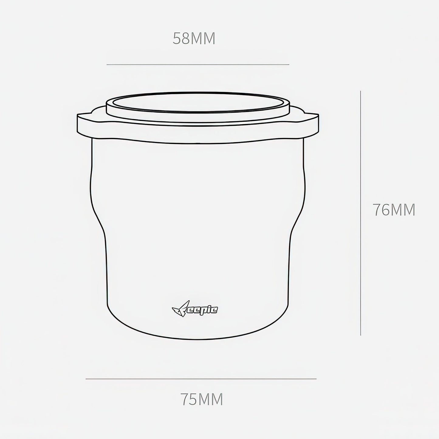 Coffee Dosing Cup Three-Ear Anti-Static
